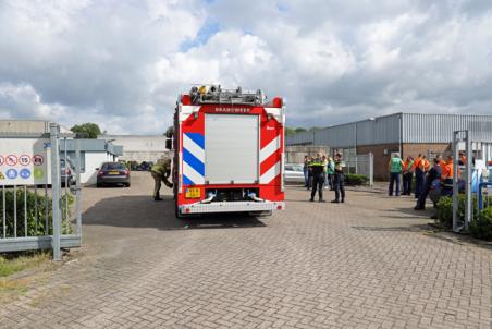 Bedrijf ontruimd door brandmelding aan de Zanddonkweg Waalwijk