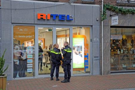 Overval op telefoonwinkel Ritel aan de Stationsstraat Waalwijk