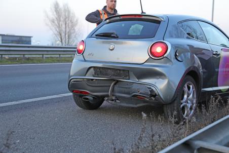 Kop-staart botsing op de A59 (Maasroute) Waalwijk