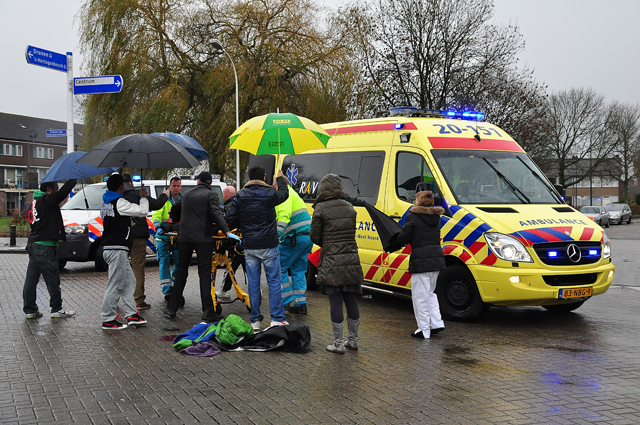 Ernstig ongeval met fietser aan de Molenvlietstraat Waalwijk