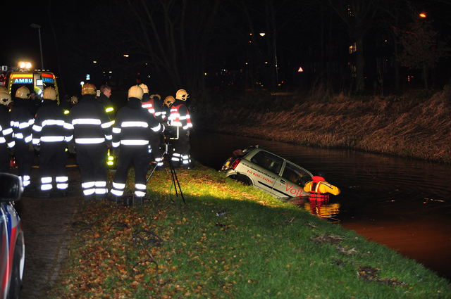 Update: Man (19) raakt ernstig gewond door auto te water aan de Elzenweg Waalwijk