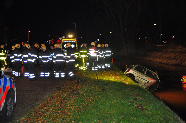 Update: Man (19) raakt ernstig gewond door auto te water aan de Elzenweg Waalwijk