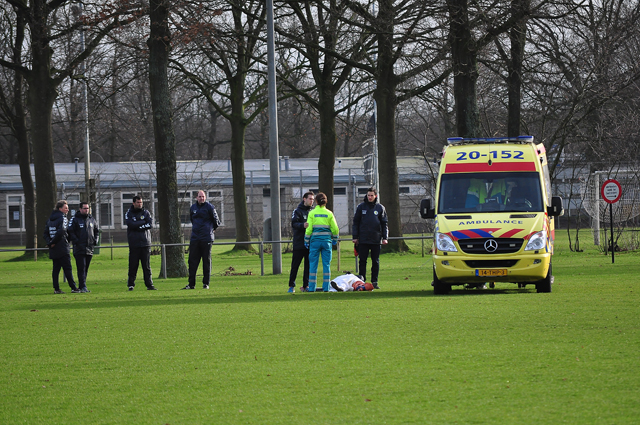 Keeper raakt gewond tijdens training RKC aan de Akkerlaan Waalwijk