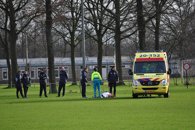 Keeper raakt gewond tijdens training RKC aan de Akkerlaan Waalwijk