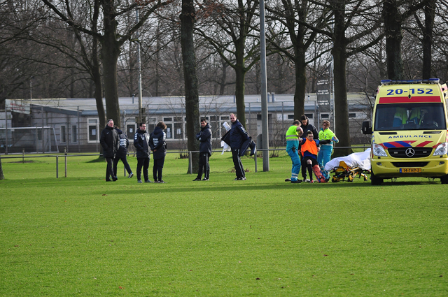 Keeper raakt gewond tijdens training RKC aan de Akkerlaan Waalwijk