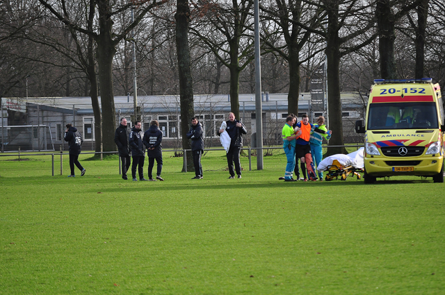 Keeper raakt gewond tijdens training RKC aan de Akkerlaan Waalwijk