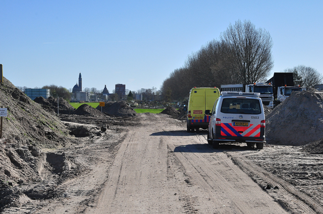 EOD laat 45 kilo brisantbom ontploffen aan de Hazardweg Waalwijk