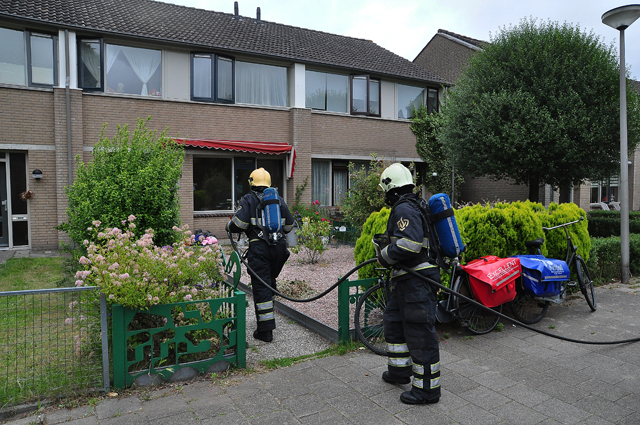 Woningbrand aan de Hugo Wolfstraat Waalwijk