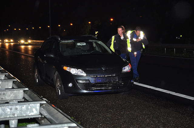 Kleine aanrijding op de A59 (Maasroute) Waalwijk