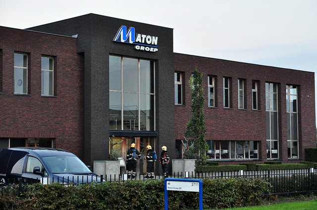 Automatisch brandalarm bij Maton Groep aan de Van Hilststraat Waalwijk