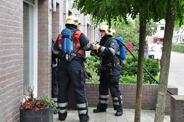 Zolderbrand aan de Wilhelmina Druckerstraat Waalwijk