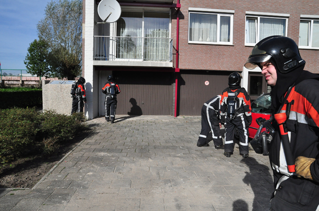Brandweer rukt uit voor gaslek aan de Noordstraat Waalwijk