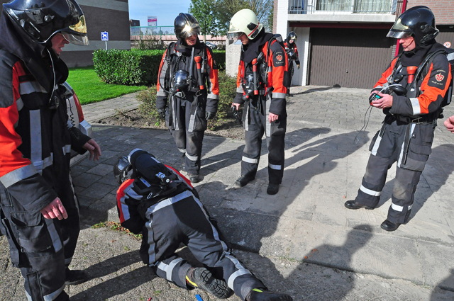 Brandweer rukt uit voor gaslek aan de Noordstraat Waalwijk