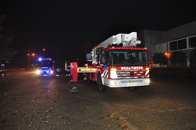 Vermoedelijk brandstichting in kantoor aan de Altenaweg Waalwijk