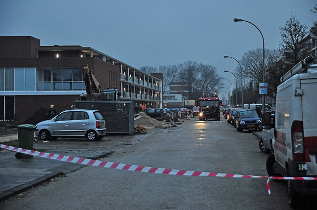 Gaslek aan de Noordstraat Waalwijk