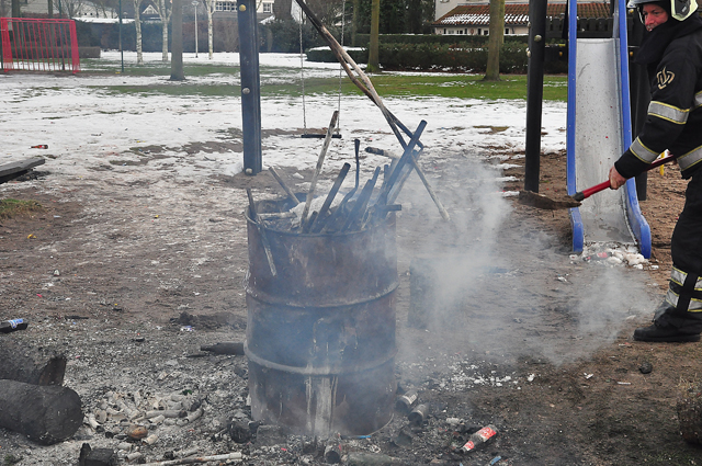 Buitenbrand aan de Frans Halslaan Waalwijk