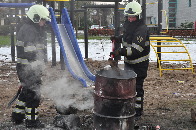 Buitenbrand aan de Frans Halslaan Waalwijk