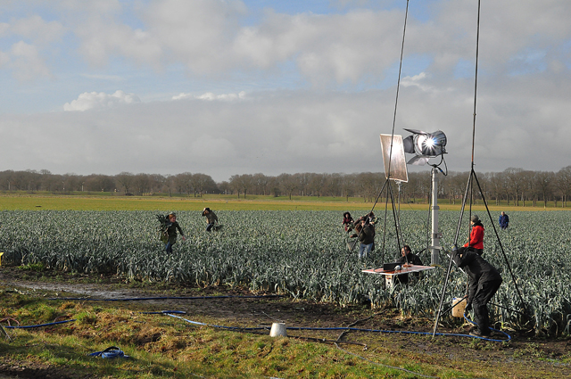 Grote filmset aanwezig aan de Overstortweg Waalwijk