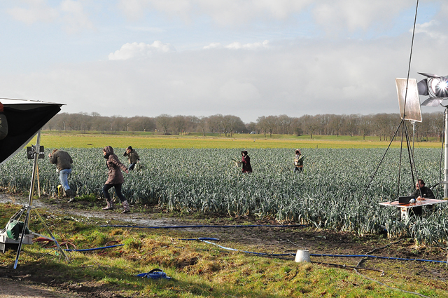 Grote filmset aanwezig aan de Overstortweg Waalwijk