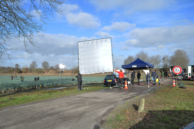 Grote filmset aanwezig aan de Overstortweg Waalwijk