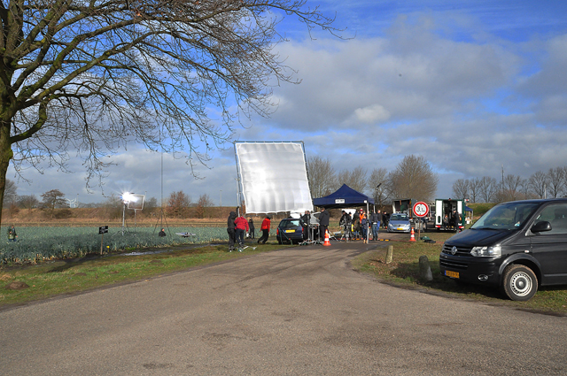 Grote filmset aanwezig aan de Overstortweg Waalwijk
