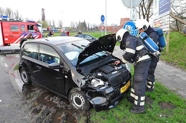 Aanrijding door rukwind aan de Kloosterheulweg Waalwijk