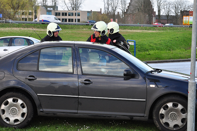 Aanrijding door rukwind aan de Kloosterheulweg Waalwijk