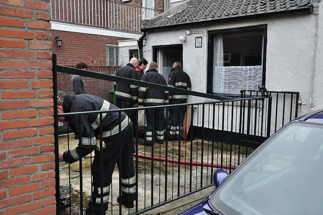 Keuken blank door gesprongen hoofdwaterleiding aan het Laageinde Waalwijk