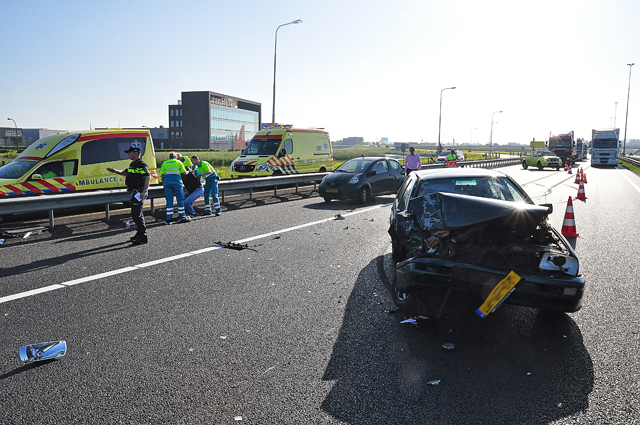 Gewonde bij ongeval op A59 (Maasroute) Waalwijk