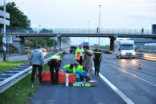 Motorrijder zwaargewond bij ongeluk op de A59 (Maasroute) Waalwijk