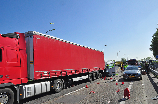UPDATE: Man zwaargewond na ongeval op de A59 (Maasroute) Waalwijk