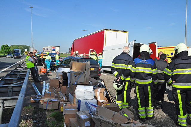 UPDATE: Man zwaargewond na ongeval op de A59 (Maasroute) Waalwijk