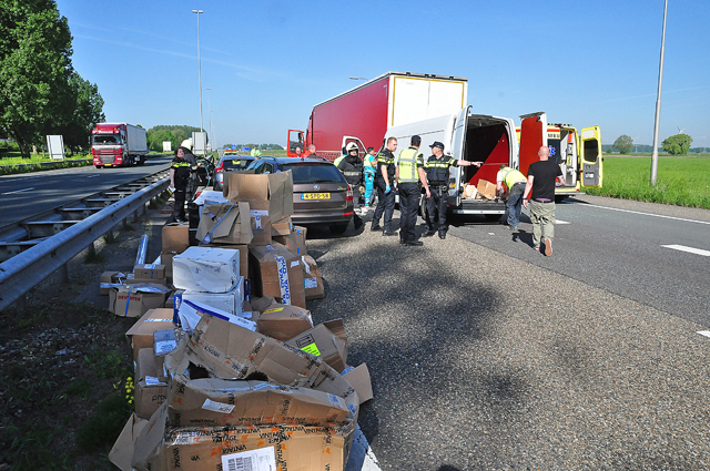 UPDATE: Man zwaargewond na ongeval op de A59 (Maasroute) Waalwijk