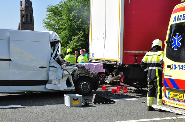 UPDATE: Man zwaargewond na ongeval op de A59 (Maasroute) Waalwijk