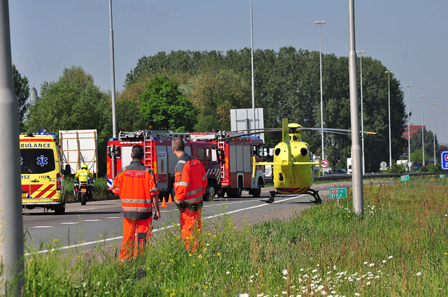UPDATE: Man zwaargewond na ongeval op de A59 (Maasroute) Waalwijk