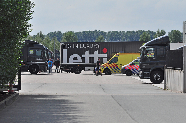 Incident op bedrijfsterrein aan de Gragtmansstraat Waalwijk