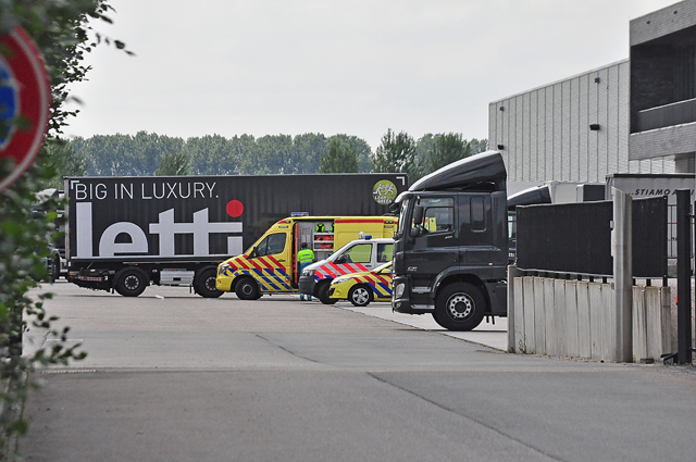 Incident op bedrijfsterrein aan de Gragtmansstraat Waalwijk