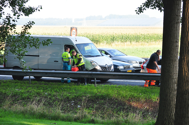 Kop-staartbotsing op A59 (Maasroute) tussen Waalwijk en Drunen