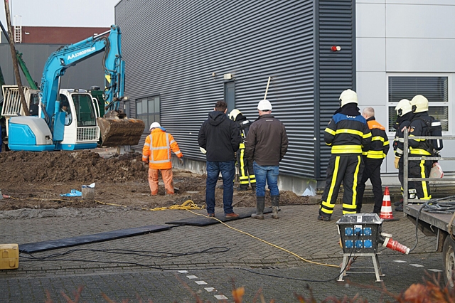Gaslek bij bedrijf aan de Gompenstraat Waalwijk