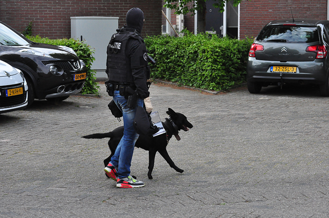 UPDATE: Waalwijker met oefengranaat op zak aangehouden bij eigen woning aan De Amstel Waalwijk