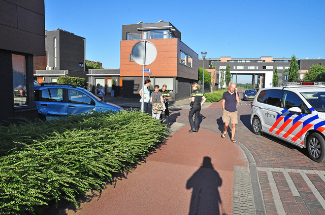 Botsingen door laagstaande zon in Waalwijk