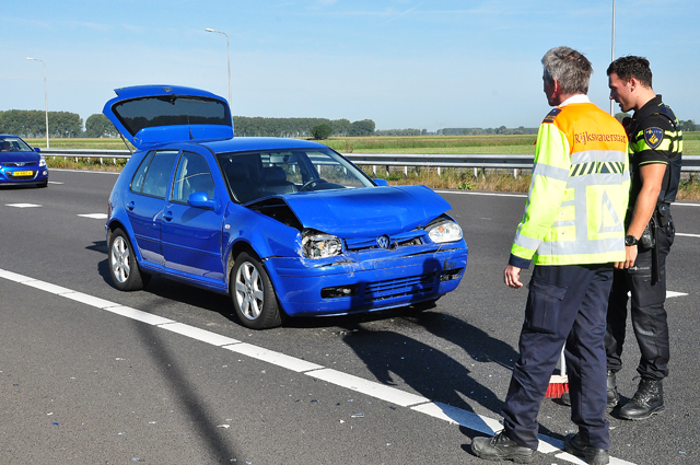File door botsing op A59 bij Waalwijk