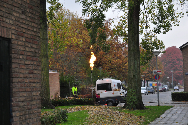 Brandweer rukt uit voor 'brand' aan Dr. Kuyperlaan in Waalwijk