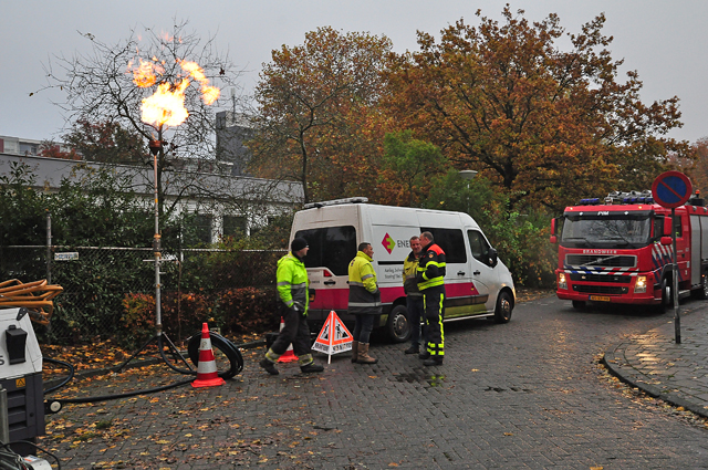 Brandweer rukt uit voor 'brand' aan Dr. Kuyperlaan in Waalwijk