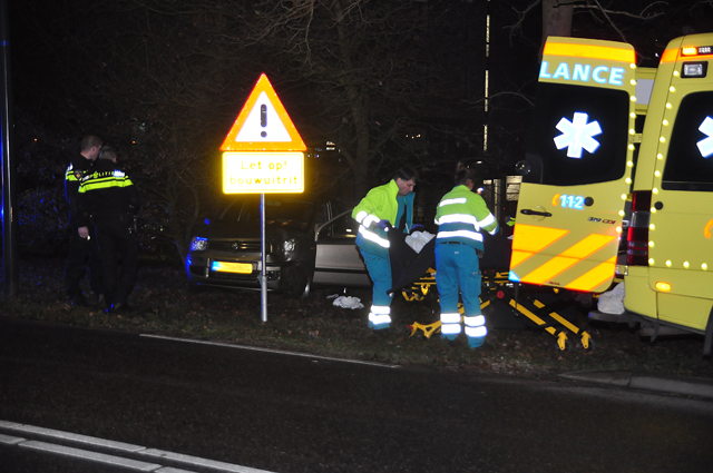 Automobiliste vliegt uit de bocht en ramt boom in Waalwijk
