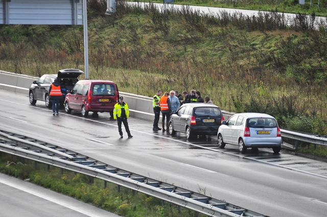 Botsing met vier auto's bij Waalwijk