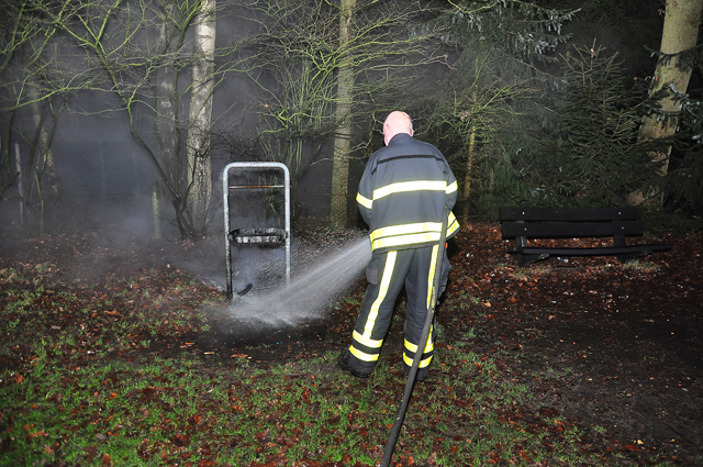 Weer brand gesticht bij speeltuin Lido in Waalwijk