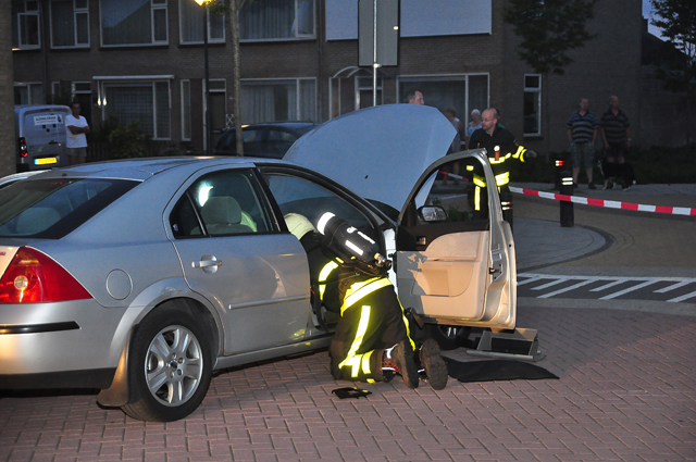 Bestuurder ziet tijdens rijden rook uit zijn auto komen in Waalwijk