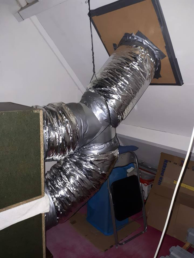 Hennepkwekerij in woning Waalwijk