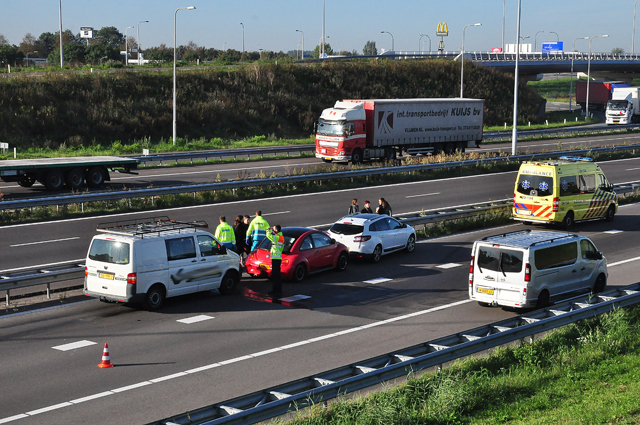 Gewonde bij ongeval op A59 bij Waalwijk